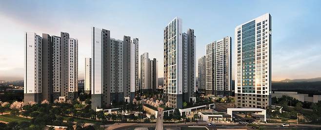 청주 서원구 장성동 일대에 들어서는 '신분평 더웨이시티 제일풍경채'는 단지 앞에 2순환로와 17번 국도가 있어 청주 도심은 물론 대전·세종·오송 등으로 이동하기 편리하다는 게 가장 큰 장점이다. /HMG그룹