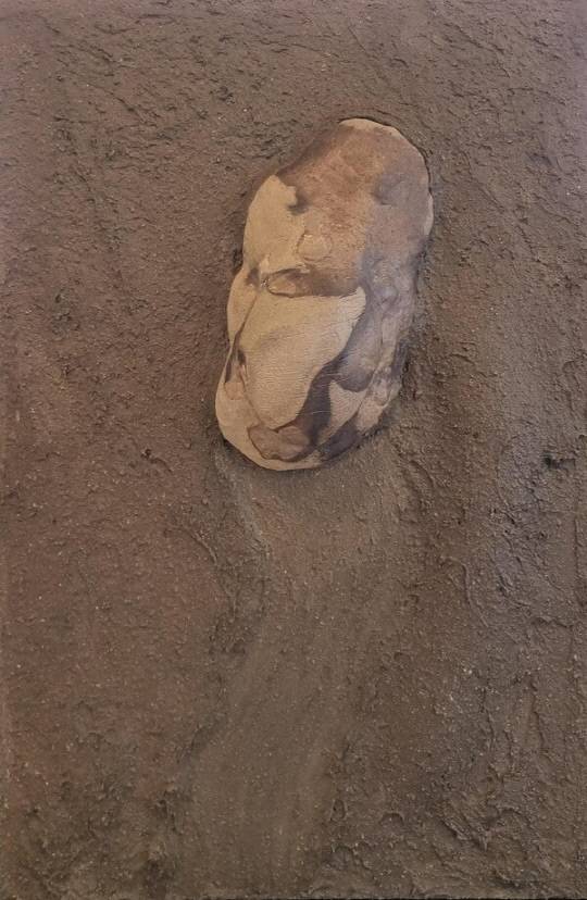 김혜화 작가 '길 I' (판넬에 혼합재료, 60×40cm, 2024)