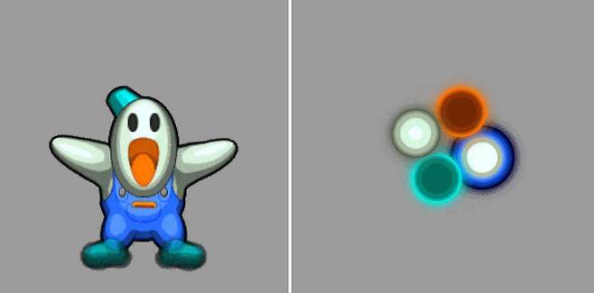 으아아 놀라면서 눈사람이 죽는다