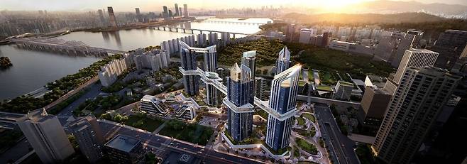 서울 용산정비창 전면 1구역 재개발 사업 조감도. HDC현대산업개발 제공