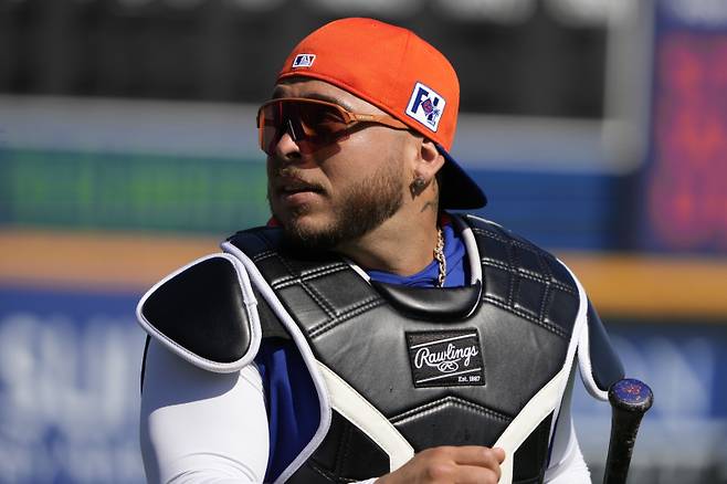 <yonhap photo-1588="">뉴욕 메츠를 대표하는 간판 포수인 프란시스코 알바레스. [AP=연합뉴스]</yonhap>