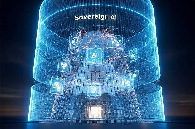 소버린 AI를 형상화한 생성형 AI 이미지 / 출처=구글 제미나이