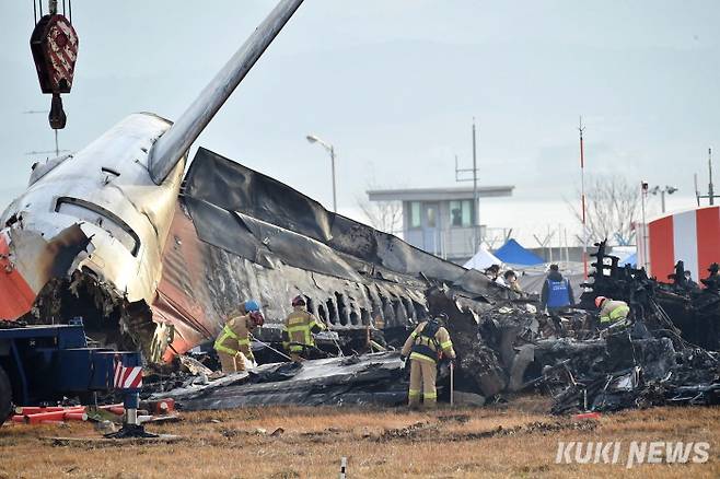 제주항공 여객기 사고 현장. 사진=곽경근 대기자