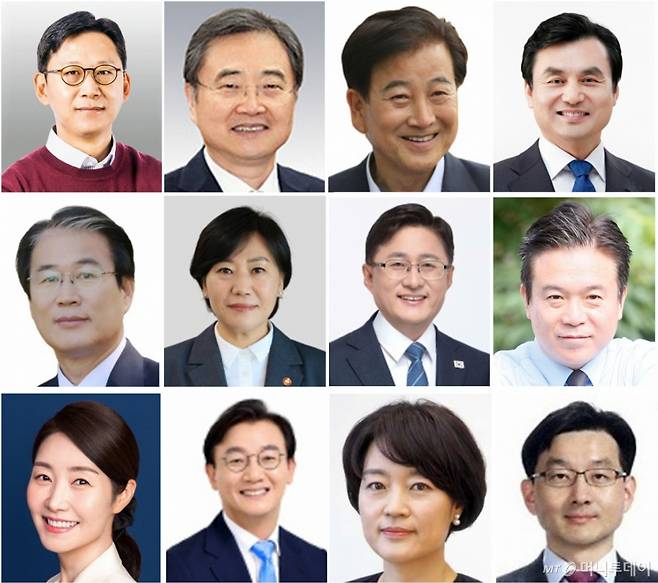[서울=뉴시스] 최진석 기자 = 이재명 대통령이 23일 11개 부처 장관 후보자를 지명했다. 대통령실은 과학기술정보신부 장관 후보자에 배경훈(첫번째줄 왼쪽부터) LG AI연구원장, 외교부 장관 후보자에 조현 전 외교부 차관, 통일부 장관 후보자에 정동영 더불어민주당 의원, 국방부 장관 후보자에 안규백 더불어민주당 의원, 국가보훈부 장관 후보자에 권오을(두번째줄 왼쪽부터) 전 의원, 농림축산식품부 장관은 송미령 현 장관을 유임, 환경부 장관 후보자에 김성환 더불어민주당 의원, 고용노동부 장관 후보자에 김영훈 한국철도공사 기관사, 여성가족부 장관 후보자에 강선우(세번째줄 왼쪽부터) 더불어민주당 의원, 해양수산부 장관 후보자에 전재수 더불어민주당 의원, 중소벤처기업부 장관 후보자에 한성숙 전 네이버 대표를 지명, 국무조정실장에는 윤창렬 LG글로벌 전략개발원장을 임명했다고 밝혔다. (사진=대통령실 제공) 2025.06.23. photo@newsis.com  *재판매 및 DB 금지 /사진=최진석