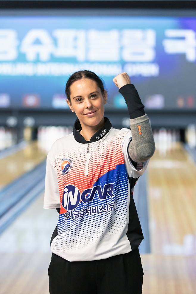 2025 인카금융 슈퍼볼링 국제오픈 스페셜 매치에 참여한 리사 노드스트롬 선수/사진제공=볼링플러