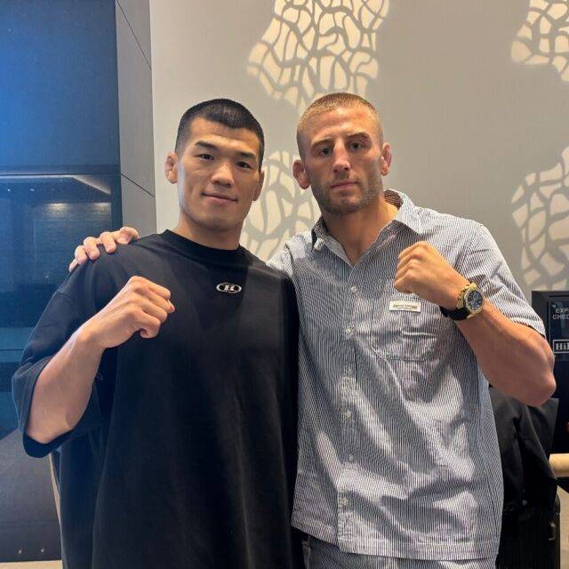 UFC 오반 엘리엇(오른쪽)선수와 고석현 선수. / 오반 엘리엇 인스타그램