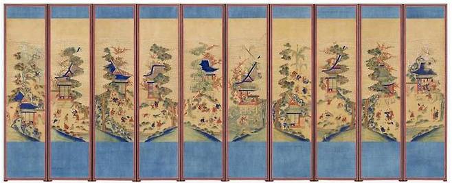 [서울=뉴시스] 백듕자도 병풍 미국 덴버박물관 소장 (사진=국가유산청 제공) 2025.06.23. photo@newsis.com *재판매 및 DB 금지