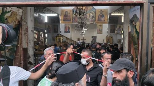 성엘리아스 성당 폭탄테러 [SANA 제공. 재판매 및 DB 금지]