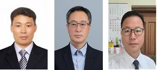 김문기 신임 원주부시장, 김정윤 신임 동해부시장, 김광철 삼척부시장(왼쪽부터). 강원도 제공&nbsp;