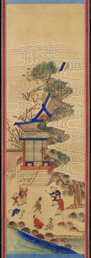 백동자도 병풍 일부. 사진 제공=국가유산청