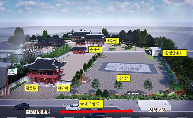 경상감영 복원 조감도 ⓒ대구시