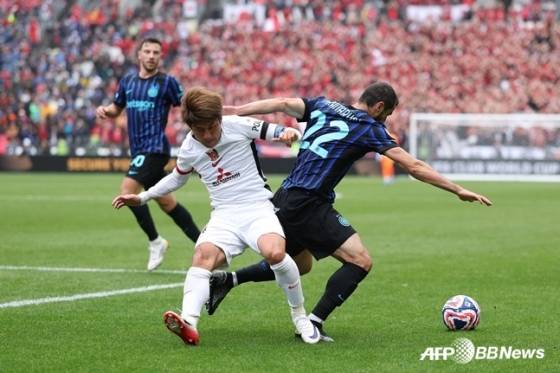 인터밀란-우라와 레즈 경기 장면. /AFPBBNews=뉴스1