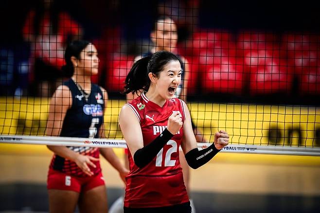 여자배구 대표팀 미들 블로커 이다현  [FIVB 홈피 캡처. 재판매 및 DB 금지]