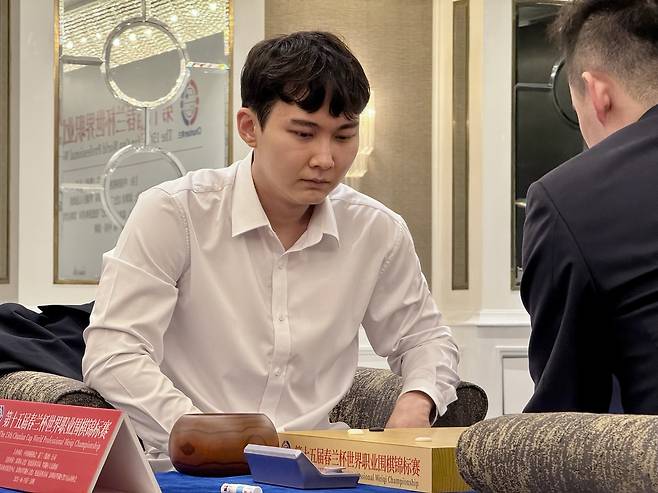 박정환 9단이 춘란배 결승 3국에서 아쉬운 역전패를 당했다. [한국기원 제공. 재판매 및 DB 금지]