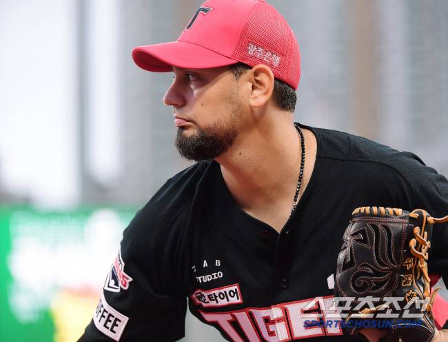 KIA에서 뛸 당시의 마리오 산체스. 스포츠조선DB