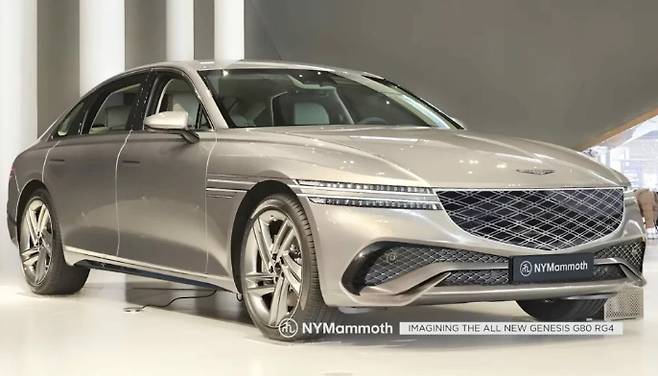 차세대 제네시스 g80 예상도(출처:뉴욕맘모스)