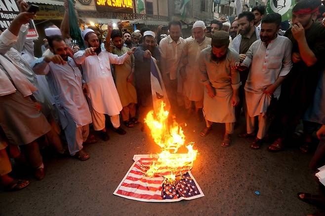 23일 이란이 카타르에 주둔해 있는 미군 기지를 향해 미사일 공격을 했다./EPA 연합뉴스