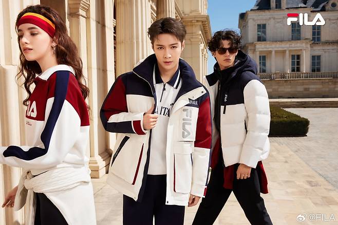 중국 휠라(FILA)의 2024년 가을·겨울 화보. /중국 휠라 웨이보