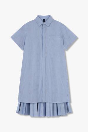 사카이 코튼 포플린 셔츠 드레스