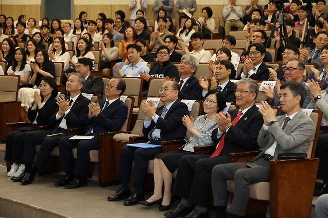 부산대의 미래 글로벌 비전과 국제 교류 노력을 알린 국제화 비전 선포식. 부산대 제공