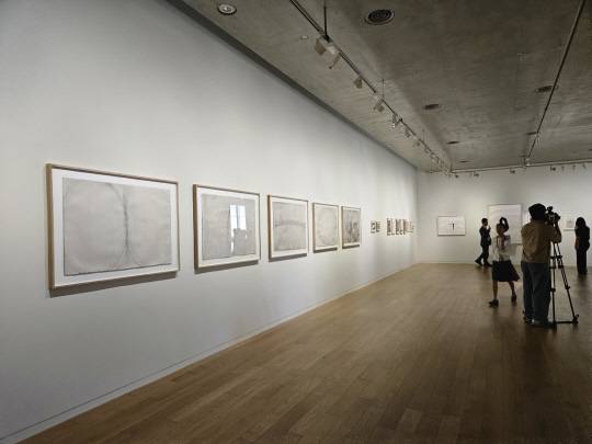 뮤지엄 산 내 안토니 곰리 국내 개인전. 김나인 기자