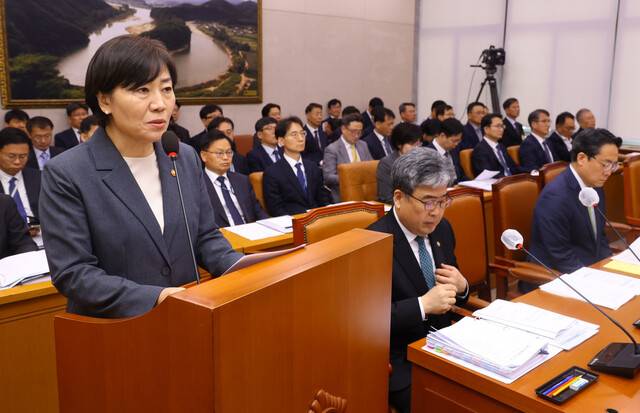 송미령 농림축산식품부 장관. 윤운식 선임기자 yws@hani.co.kr