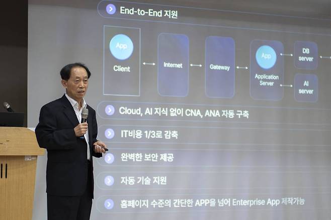 가이아큐브를 통해 손쉽게 AI 서비스를 구축하고, 비용이나 보안 측면에서도 매력적이라고 설명했다 / 출처=IT동아