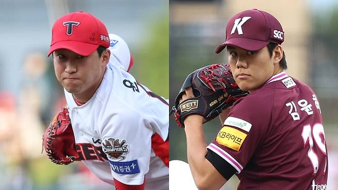 ▲ KIA 윤영철과 키움 김윤하 [KIA 타이거즈, 키움 히어로즈]