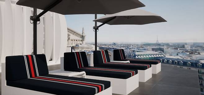 에어프랑스가 갤러리 라파예트 백화점에서 루프탑 팝업 레스토랑을 운영한다. 사진=에어프랑스