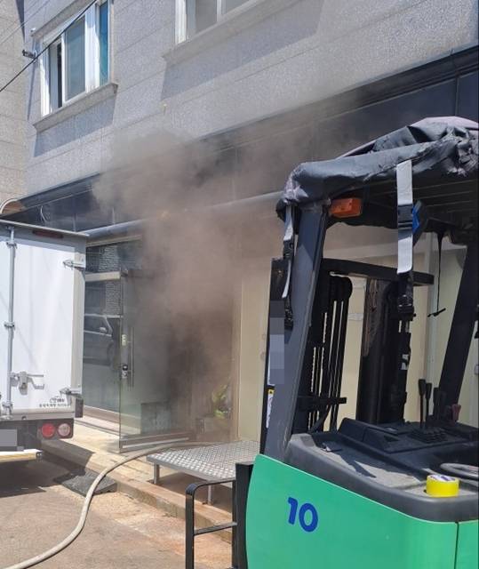 평택 합정동 상가 화재현장. 평택소방서 제공