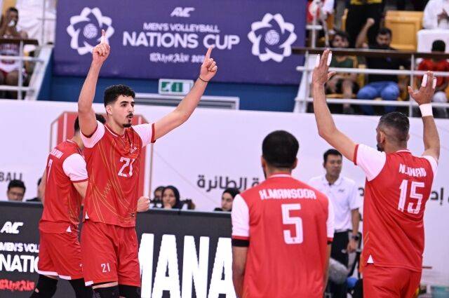 환호하는 바레인 선수들./AVC