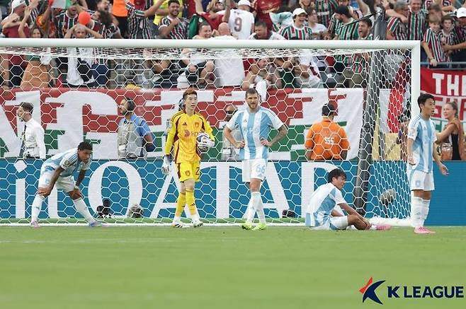 [서울=뉴시스] 2025 국제축구연맹(FIFA) 클럽월드컵 조별리그 탈락이 확정된 프로축구 K리그1 울산 HD. (사진=한국프로축구연맹 제공) *재판매 및 DB 금지