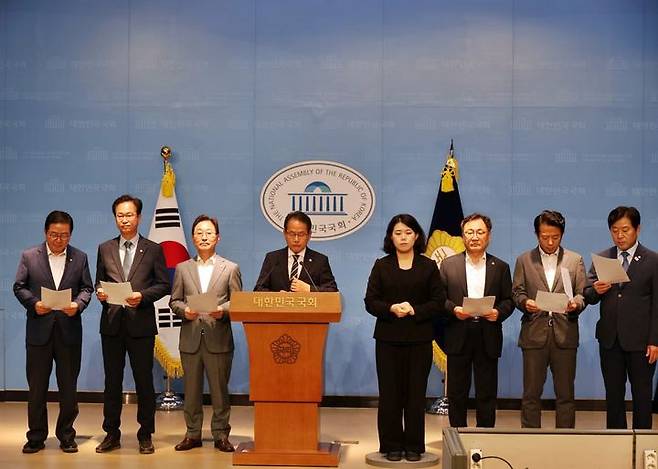 [세종=뉴시스] 24일 서울 여의도 국회에서 기자회견하는 강준현 더불어민주당 국회의원.(사진=강준현 국회의원실 제공) 2025.06.24.photo@newsis.com. *재판매 및 DB 금지