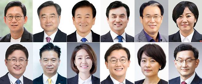 윗줄 왼쪽부터 배경훈 과학기술정보통신부 장관 후보자, 조현 외교부 장관 후보자, 정동영 통일부 장관 후보자, 권오을 국가보훈부 장관 후보자, 유임된 송미령 농림축산식품부 장관. 아래 줄 왼쪽부터 김성환 환경부 장관 후보자, 김영훈 고용노동부 장관 후보자, 강선우 여성가족부 장관 후보자, 전재수 해양수산부 장관 후보자, 한성숙 중소벤처기업부 장관 후보자, 국무조정실장에 임명된 윤창렬 LG글로벌 전략개발원장. 연합뉴스