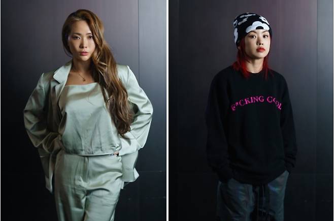 댄서 허니제이(왼쪽)와 아이키. 엠넷 제공