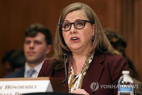 미셸 보먼 미 연준 부의장 [로이터 연합뉴스 자료사진. 재판매 및 DB 금지]