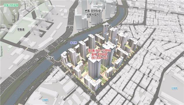 창3동 501-13번지 일대 정비 후 조감도 [서울시 제공. 재판매 및 DB 금지]