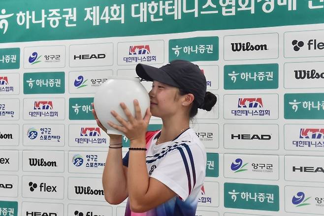 여자 18세부 단식에서 우승한 이서아(사진/황서진 기자)