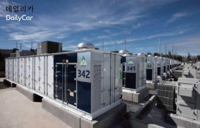 캘리포니아에 설치된 ESS 시설 (삼성SDI 제공)
