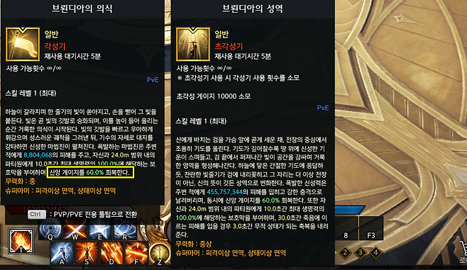 ▲ 그렇다, 해방자(서포터) 각성기는빛의 기사(딜러) 아덴을 안 채워준다