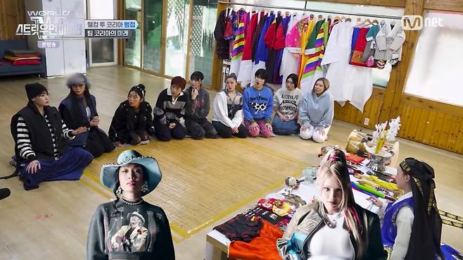 무당이 범접의 한일전을 예고했다. /사진=Mnet '월드 오브 스트릿 우먼 파이터 (WSWF)' 캡처