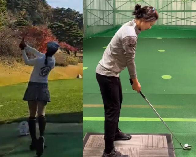 송지아가 골프 훈련비 때문에 엄마의 건강보험을 해지했다고 말했다. / 박연수 소셜미디어 캡처