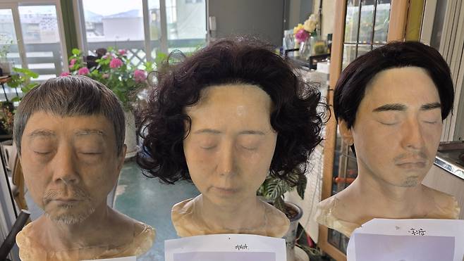 연극 ‘유령’에 등장하는 데드마스크 [한국분장 제공]