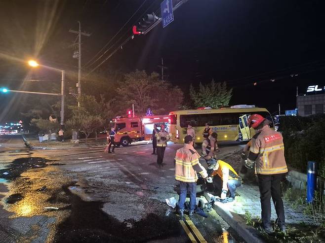 [천안=뉴시스] 자동차사고 현장. 해당 사진은 기사 내용과 관련이 없습니다. (사진=뉴시스DB) photo@newsis.com *재판매 및 DB 금지