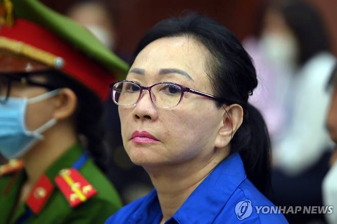 금융범죄로 사형선고를 받은 베트남 부동산 재벌 쯔엉 미 란 [EPA 연합뉴스 자료사진. 재판매 및 DB 금지]