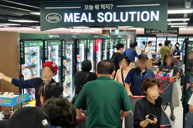 롯데마트 구리점 '데일리 밀 솔루션' 코너./사진=롯데마트 제공