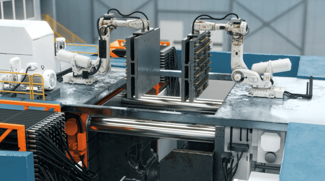 이번에 출시된 IRB 6730S 선반 설치형 로봇은 금형 주조용으로 설계됐다. (사진=ABB)