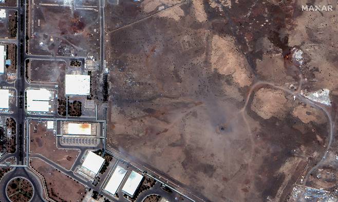 미국의 이란 공습 이후 이란 나탄즈 카운티의 농축 시설 지하 원심분리기 전경. /로이터=연합뉴스