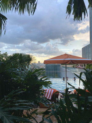 자연과 어우러진 느낌의 리조트 시설