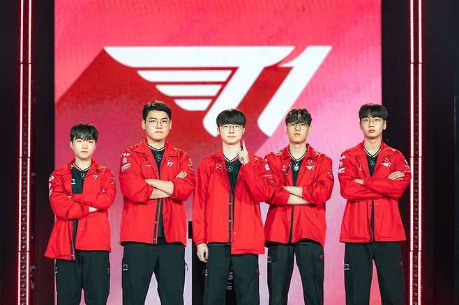 T1 선수단 ⓒLCK
